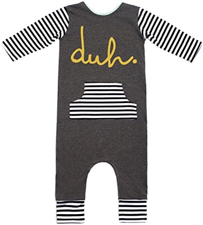 Rags to Raches - 3/4 Sleeve Romper - 'duh' / Mustard - 5/6