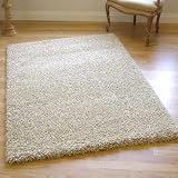 Twilight 39001-2868 Thick Luxurious Shaggy Rug Beige Ivory Mix