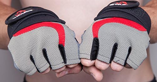 Best Weightlifting Gloves - Bodybuilding, Crossfit, P90x, Workout Gloves for Men & Women - Cross Training Gloves W. Wrist Strap Wrap for Heavy Lifting - 100% No Hassle Replacement Guarantee (Black, XXL)