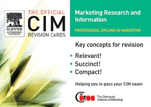 CIM Revision Cards 05/06: Marketing Research and Information (Official CIM Revision Cards)
