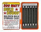 Designers Edge L-15 Work Light Replacement T-3 Bulbs with Hard Case, 500-Watt, 6-Pack