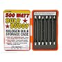 Designers Edge L-15 Bulb Buddy JR. Halogen Bulb Storage Case with Six 500-Watt Halogen Bulbs