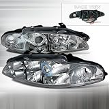 97 98 99 Mitsubishi Eclipse Eagle Talon Projector Headlights - Chrome (Pair) by ACP