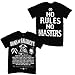 Sons of Anarchy Men's No Rules No Masters T-Shirt Black L