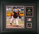 Roger Clemens Houston Astros Framed 8x10 Photograph with Game-Used Baseball Piece & Medallion