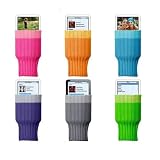 CostMad 6 Six x Pack Set Soft Socks Case Cover Pouch for Apple iPod Nano 1G 2G 3G 4G 2GB 4GB 8GB 16GB, iPod Mini, iPod U2, iPod Click Wheel, iPod Video 30GB 60GB 80GB, iPod Classic 80GB 120GB 160GB, iPod Touch 1G 2G 8GB 16GB 32GB and iPhone 1G 3G 3Gs 4 4G 4GB 8GB 16GB 32GB etc