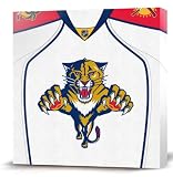 NHL Florida Panthers White Jersey Canvas Print (20 x 20)
