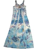 Hannah Banana by Sara Sara - Girls Long Tank Dress, Blue (Size 8)