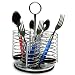 Kitchen & Housewares : Flatware Caddy - Chrome with Protective Base