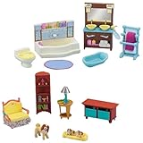 Fisher-Price Loving Family Dollhouse Living Room and Bathroom Furniture Set