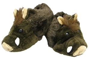 Plüsch Hausschuhe Wildschwein Gr. L (39/41)