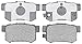 ACDelco 14D536C Advantage Ceramic Rear Disc Brake Pad Set with Wear Sensor