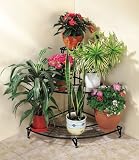CORNER 3 TIER PLANT STAND (200R)-AN ATTRACTIVE ADDITION TO ANY ROOM.