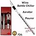 ABAM - Wine Bottle Chiller Stainless Steel Stick 3 in 1 with Aerator to Enhance Flavor and Designed Pourer in Gift Box - Keep Wine Chill longer - To chill wine from inside