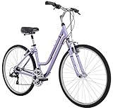 Diamondback Bicycles 2016 Women's Vital 2 Complete Hybrid Bike, Light Purple, 17