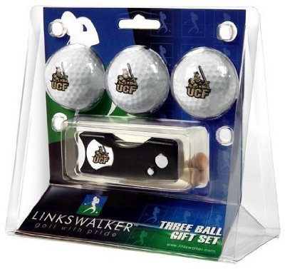 Central Florida Knights 3 Golf Ball Gift Pack W/ Spring Action Tool - Ncaa College Athletics