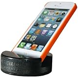 PUCKUPS&reg; - Indestructible Hockey Puck Cell Phone Stand - The Best Smartphone / Iphone 6 / 5s / 5c / Samsung Galaxy / HTC / Ipod / Ipod Touch / Mp3 Player / Phone Stand Made From a Genuine Hockey Puck