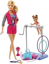 Barbie Gymnastic Coach Dolls & Playset
