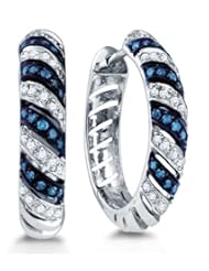 0.50 cttw. Diamond Fashion Earrings 10K White Gold