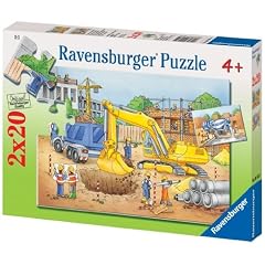 Ravensburger 09161 - Vorsicht Baustelle - 2x20 Teile Puzzle