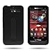 Black Symbiosis Stormer Impact Shockproof Armor Kickstand Case Cover + Atom LED Keychain Light for Motorola Luge