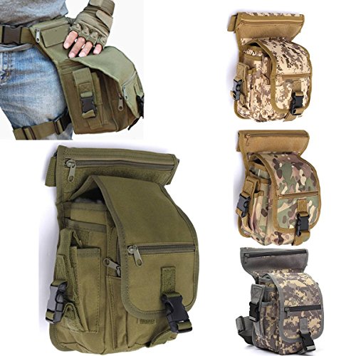 ELEGIANT Military 600D Thigh Pack Waist Belt Polyester Fabric Drop Leg Bag For Motorcycle Outdoor Bike Cycling