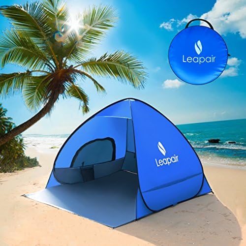 Leapair Sun Shelter Tent Instant Easy Pop Up Beach Umbrella Sport Automatic Instant Portable Outdoors Quick Beach Tents Green