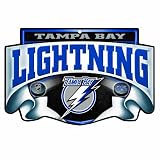 NHL Tampa Bay Lightning 11-by-17 inch "Scroll" Wood Sign