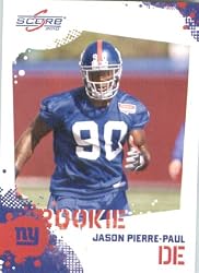 Jason Pierre-Paul RC - New York Giants (RC - Rookie Card) 2010 Score Football Card - NFL Trading Card in Screwdown Case