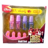 Pochette de maquillage, HIGH SCHOOL MUSICAL, Assortiment de 4 Vernis à Ongles