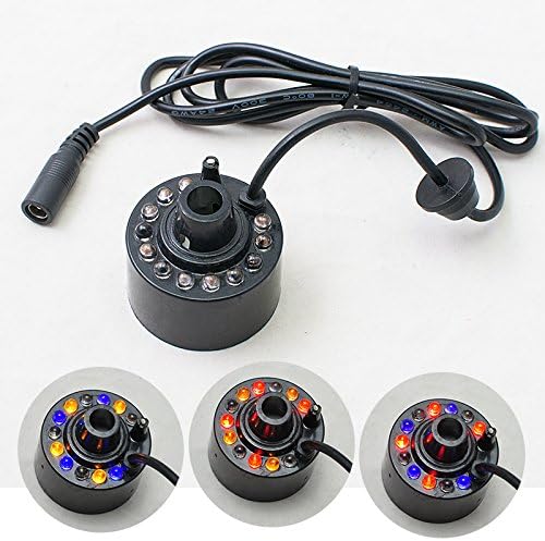 Chericare 12-LED U Mist Maker Fogger Atomizer Air Humidifer Water Fountain Pond