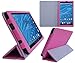 HappyZone PU Leather Case Cover with Build In Stand For Insignia Flex 7-INCH Tablet (Model NS-15AT07), Hot Pink
