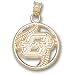 Oklahoma State O State Pierced Baseball Pendant (10kt)