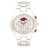 Arkansas Razorbacks NCAA Men's Hall of Fame Watch with Stainless Steel Bracelet