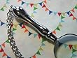 Victorian Simple Curve Magnifying Glass Necklace Chatelaine Sewing