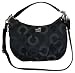 Coach 15929 Madison Dotted Op Art Convertible Hobo Black