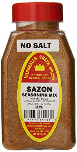 Marshalls Creek Spices Sazon Seasoning, No Salt, 11 Ounce
