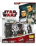 Star Wars 2009 Clone Wars Animated Action Figure 2-Pack Lieutenant Thire and Clone Trooper Rys