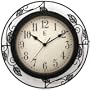 Geneva 12" Wrought Iron Wall Clock