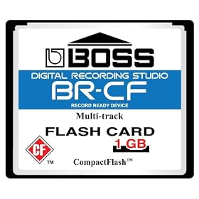 1GB Boss Roland BR-CF CompactFlash Memory Card for BR-600, BR-900CD, MC-808
