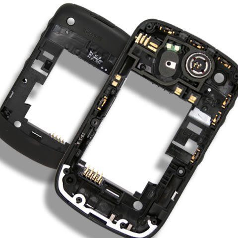 Original Genuine OEM BlackBerry Curve 9300 Housing Faceplate Fascia Plate Panel Cover Case Repair Replace Replacement Middle Chassis Buzzer Loud Speaker Loudspeaker
