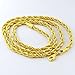 L & L Nation Mens 24K Yellow Gold Filled L & L Nation Necklace 5mm