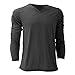 Canvas Mens Triblend Long Sleeve V-Neck T-Shirt