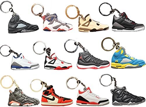 Get all 12 Pairs Air Jordan Michael Jordan Shoe Basketball Key Chain