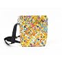 Recycled Juice Box Zipper Sling Small Tote Bag Purse Travel Multi Color