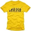 Coole-Fun-T-Shirts Herren T-Shirt Angeln - Fischen evolution - Angler