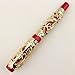 Collectible Luxury Fountain Pen Dragon and Phoenix Red with Golden 18KGP Nib Medium