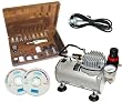 AZTEK A480 Airbrush Set A7778 ABD TC-20 Compressor