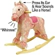 Pink Plush Rocking Pony with Sound