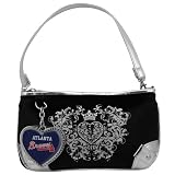 MLB Atlanta Braves Ladies Sports Luxe Wristlet - Black